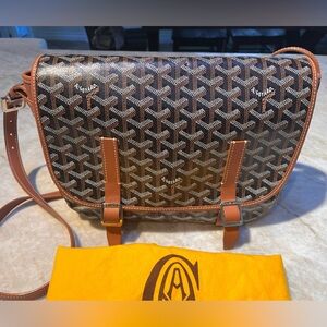 Goyard Brown and Black Crossbody Bag